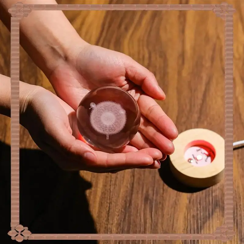 24-Hour Delivery LED 3D Engraved Ball Night Light With USB Base Table Lamp For Bedroom Home Decor Gifts For Women And Girls