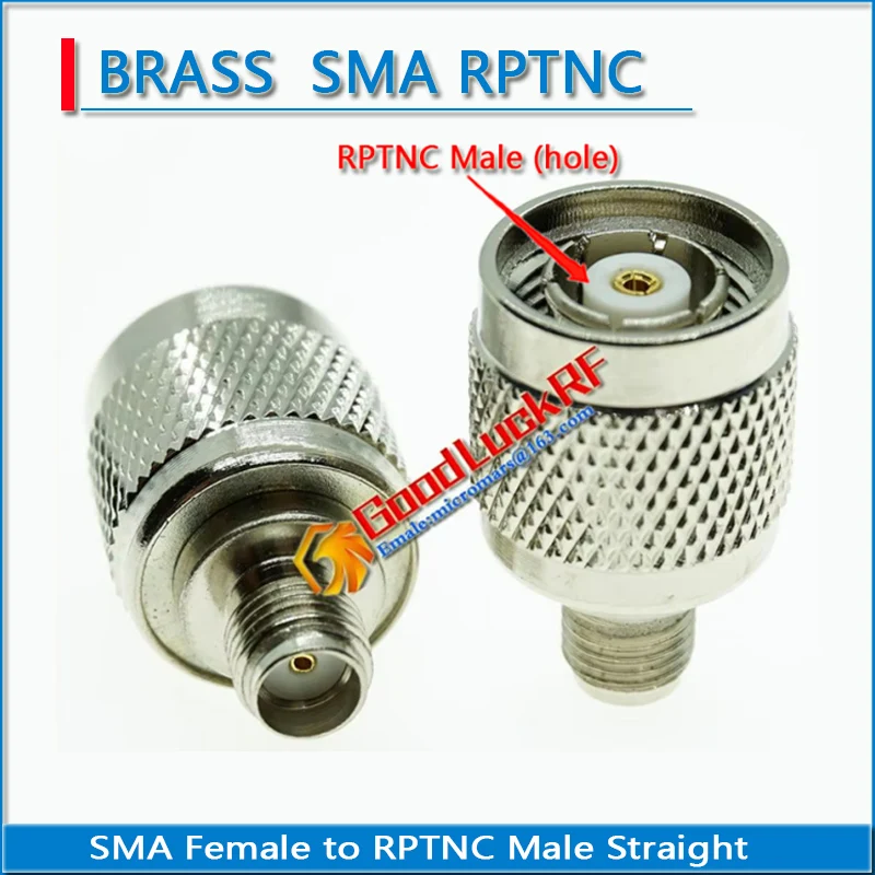 SMA Female to RP-TNC RPTNC RP TNC Male Plug SMA to RPTNC Nickel Plated Straight Coaxial RF Connector Adapters