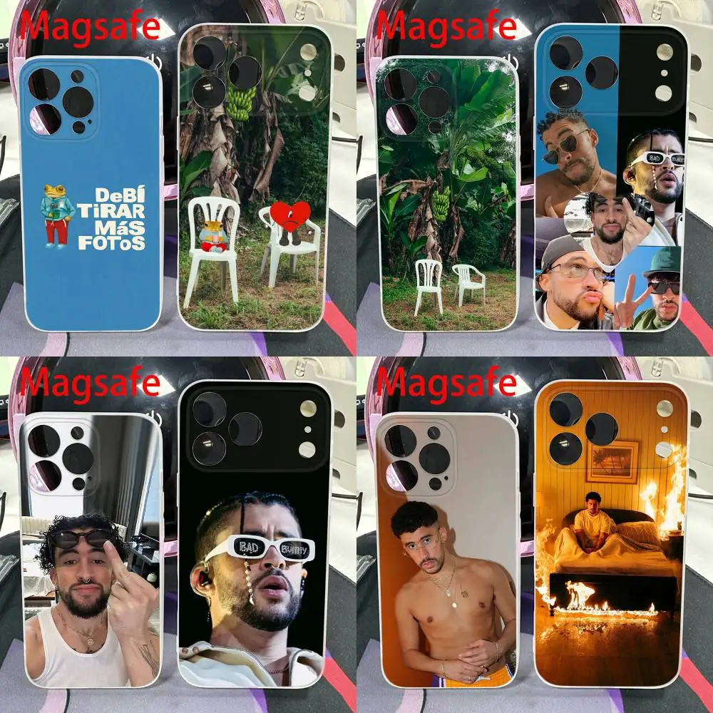 

Singer B-Bad B-Bunny DTMF Phone Case For iPhone 14,16,15,11,13,17,12,Air,Mini,Plus,E,Pro,Max Magnetic Magsafe Frosted Cover