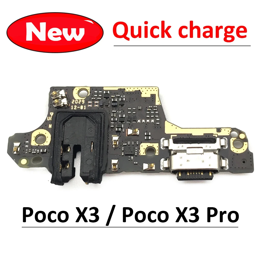 Port ładowania USB Złącze dokujące Płytka ładująca Elastyczny kabel z mikrofonem do Xiaomi Poco X3 NFC X3 Pro
