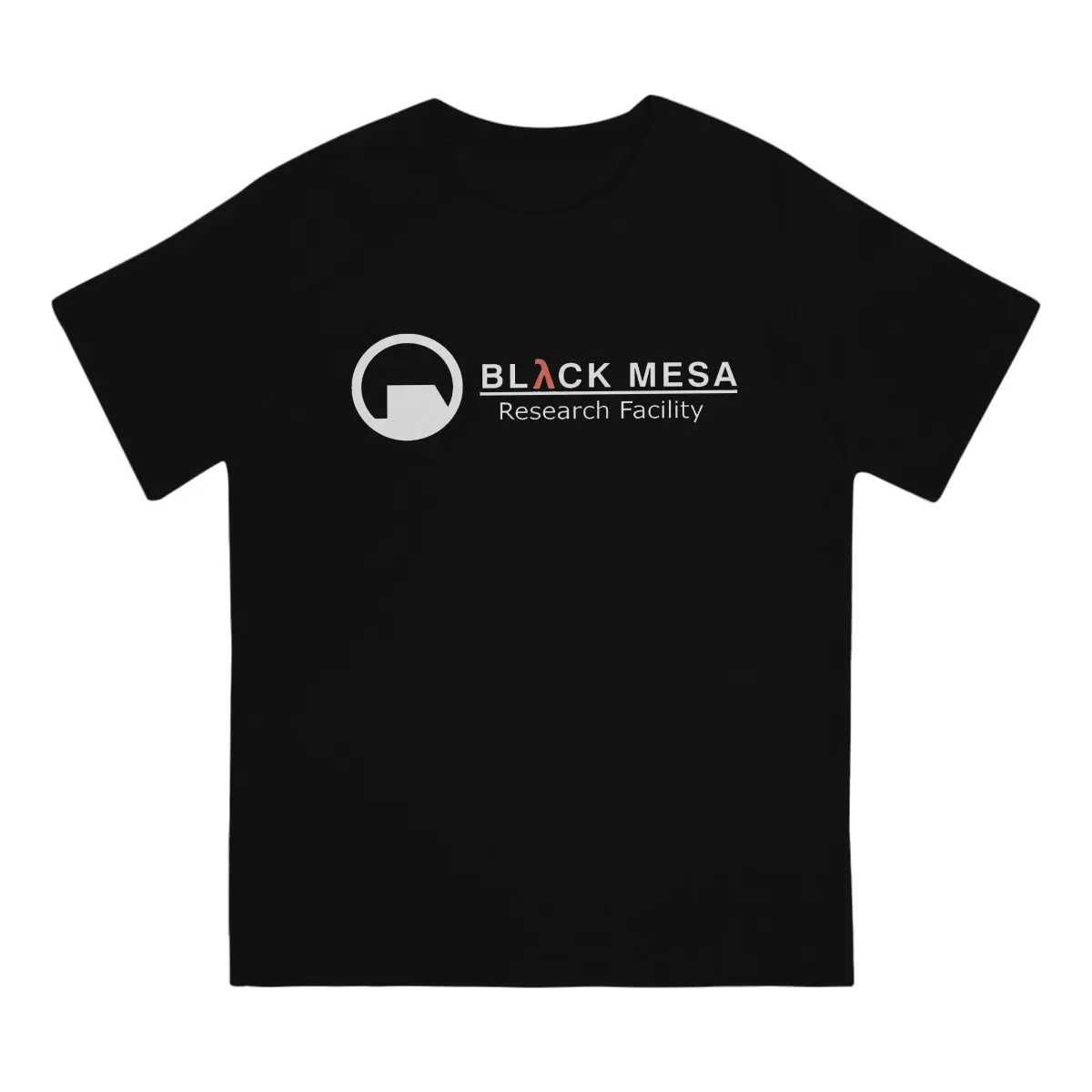 Half Life Game Black Mesa Research Facility Logo T Shirt Vintage Grunge Men\'s Tshirt O-Neck  Men Clothing