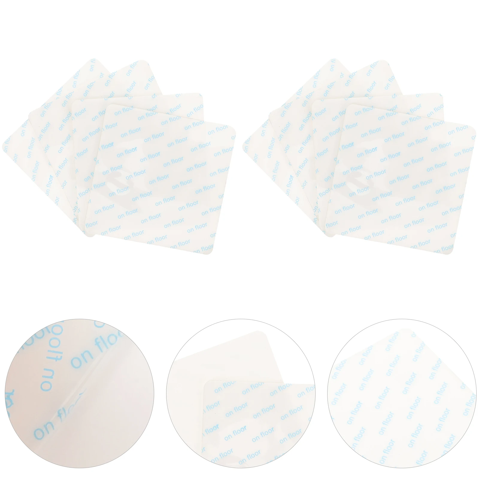

12 Pcs Carpet Rug Stickers 10x10cm Nonslip Pad for Tile Floors Double Sided Tape Black Area Rugs Grippers Easy Install Square