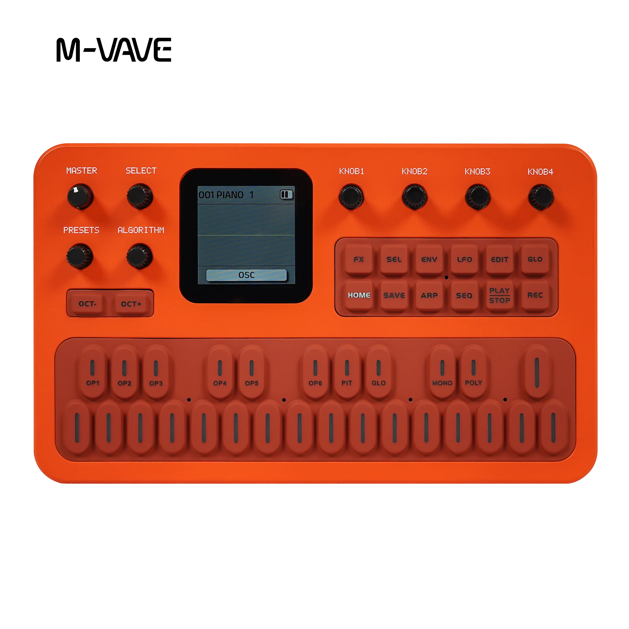 M-VAVE FM-1 Portable FM Synthesiser, MIDI Keyboard, Built-in
