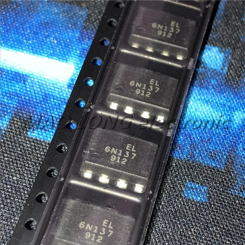 

10 шт./лот 6N137S SOP8 6N137SD EL6N137S SOP 6N137 SOP-8 SMD, новая и оригинальная микросхема, высокоскоростной изолированный оптрон с логическим выходом