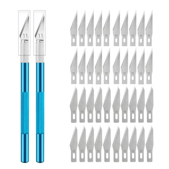 Kit coltello per incisione in metallo antiscivolo + 40/10 pe...