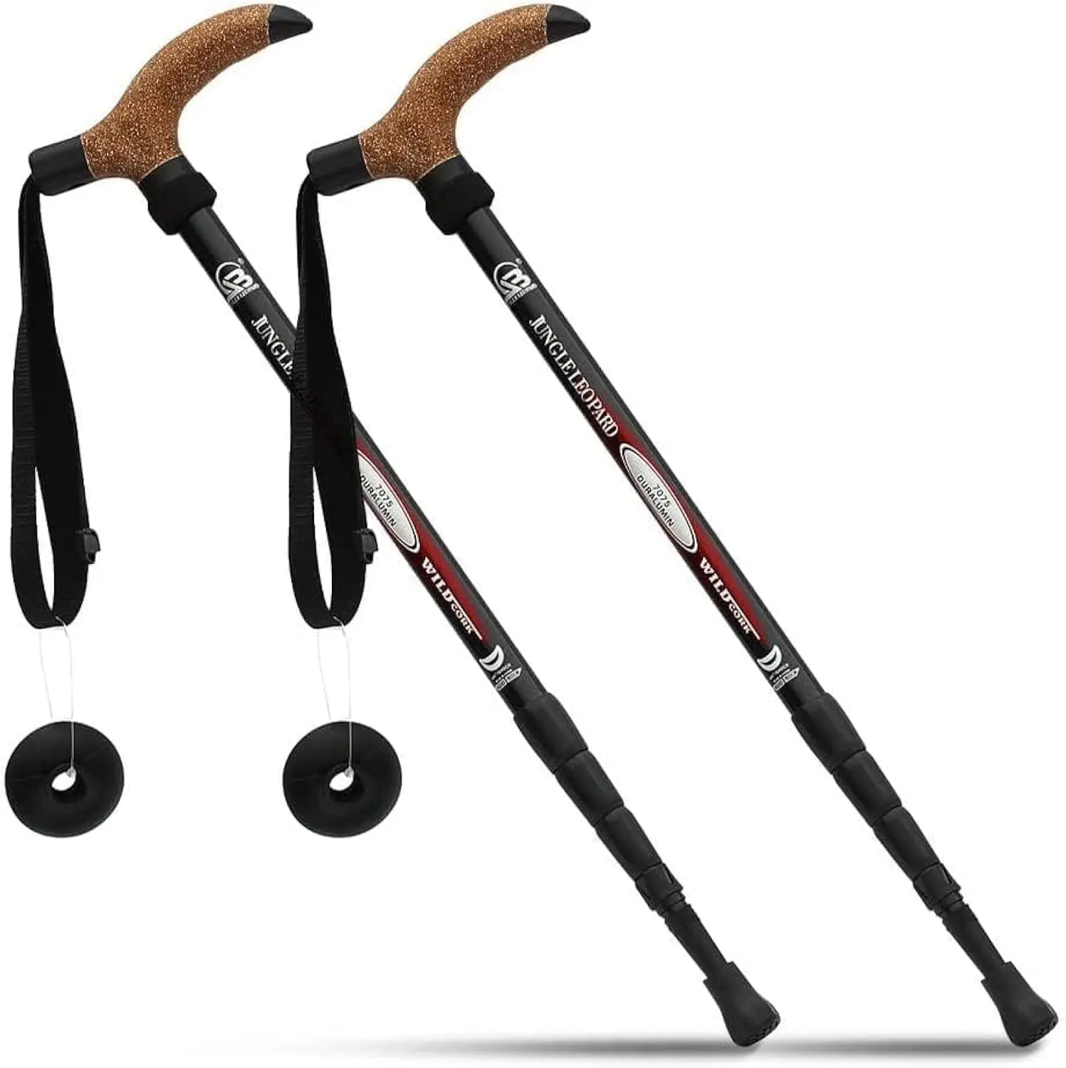 

Aluminum Alloy Quick Lock Trekking Pole Anti-Shock Walking Stick Adjustable Cane Crutch for Mountains Trekking Hiking