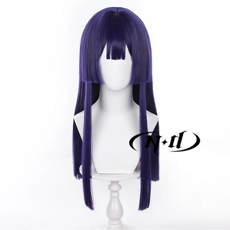 ND Honkai 스타 레일 코스프레 가발 Pela Cosplay 긴 보라색 머리 가발 크리스마스 파티 내열성 합성 Comic Con Coser