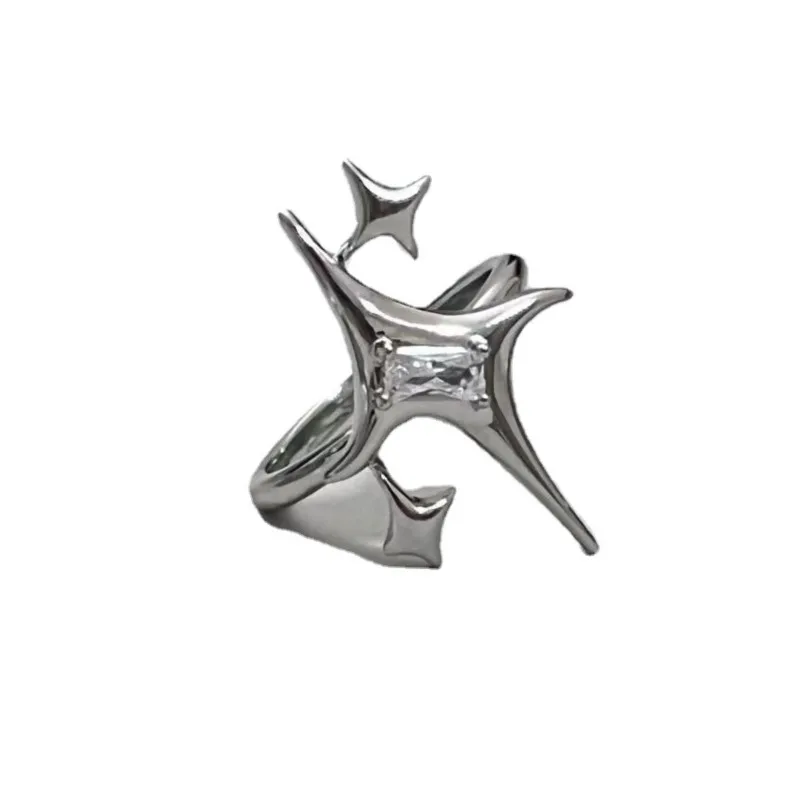 

VENTFILLE Original 925 Sterling Silver Wedding Double Lines Rings For Women Engagement Silver Women's Vintage Ring Fine Jewelry