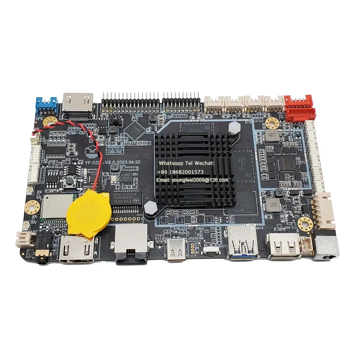 13.3inch 4K 3840*2160 eDP LCD Screen octa-core 64-bit (4xA76+4xA55) 8nm LP 2.4GHz Rockchip RK3588 CPU Android 13.0 Circuit board