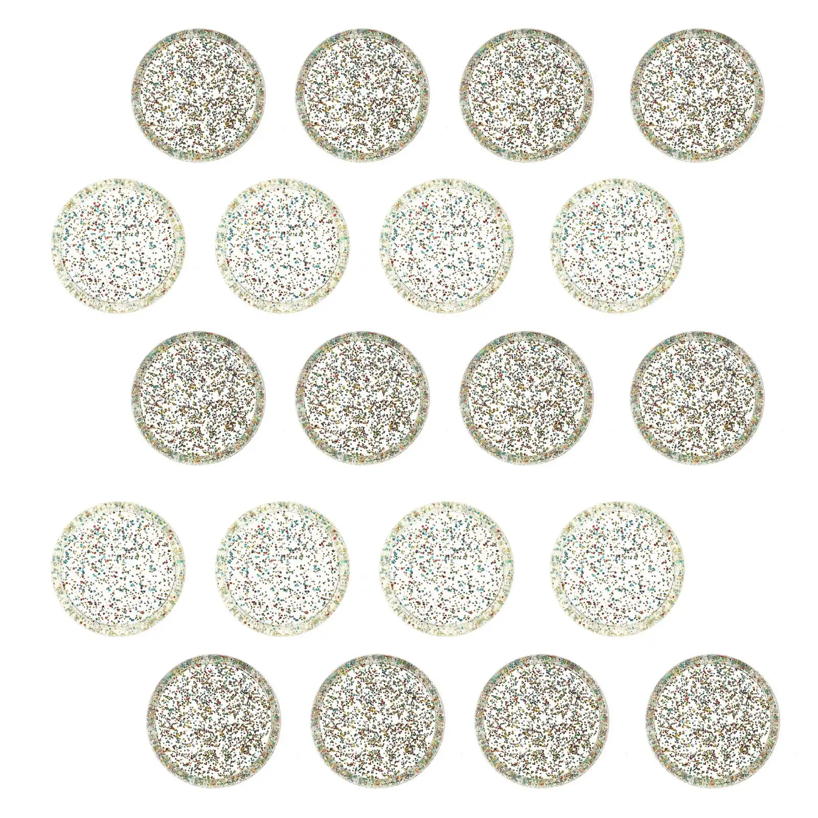 30 Pcs Color Powder Binder Clips Planner Notebook Plastic Loose-leaf Expansion Disc