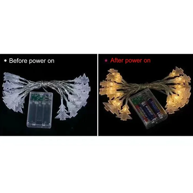 10/20Leds Solar String Lights Christmas Tree Waterproof Outdoor Decor Pendent Fariy Lights Drop Christmas Wedding Party Garden