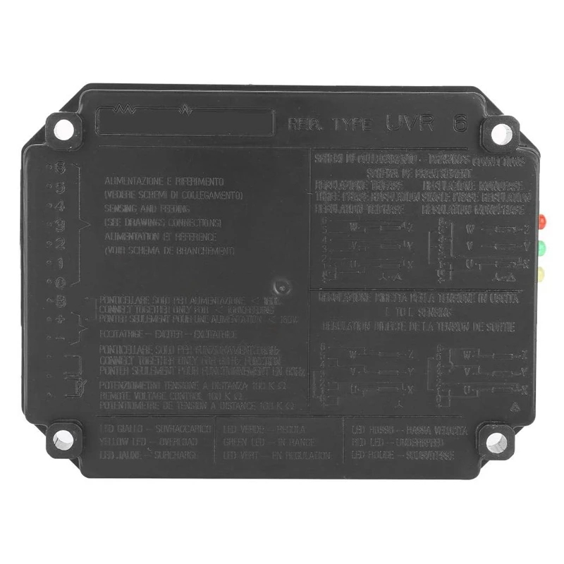 Voltage Regulator Single/Three-Phase Generator Overvoltage Protection DC80V UVR6 Automatic