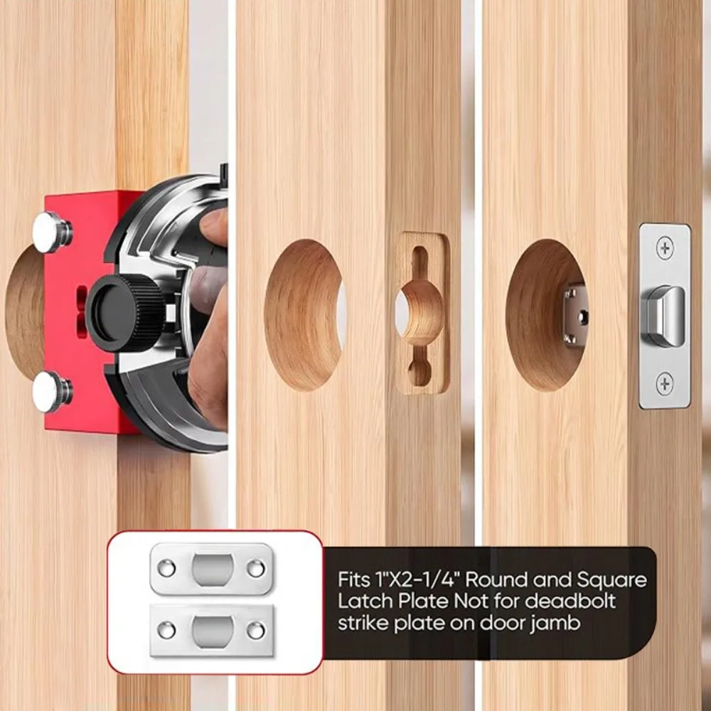 Door Latch Lock Mortise Jig Kit, 1