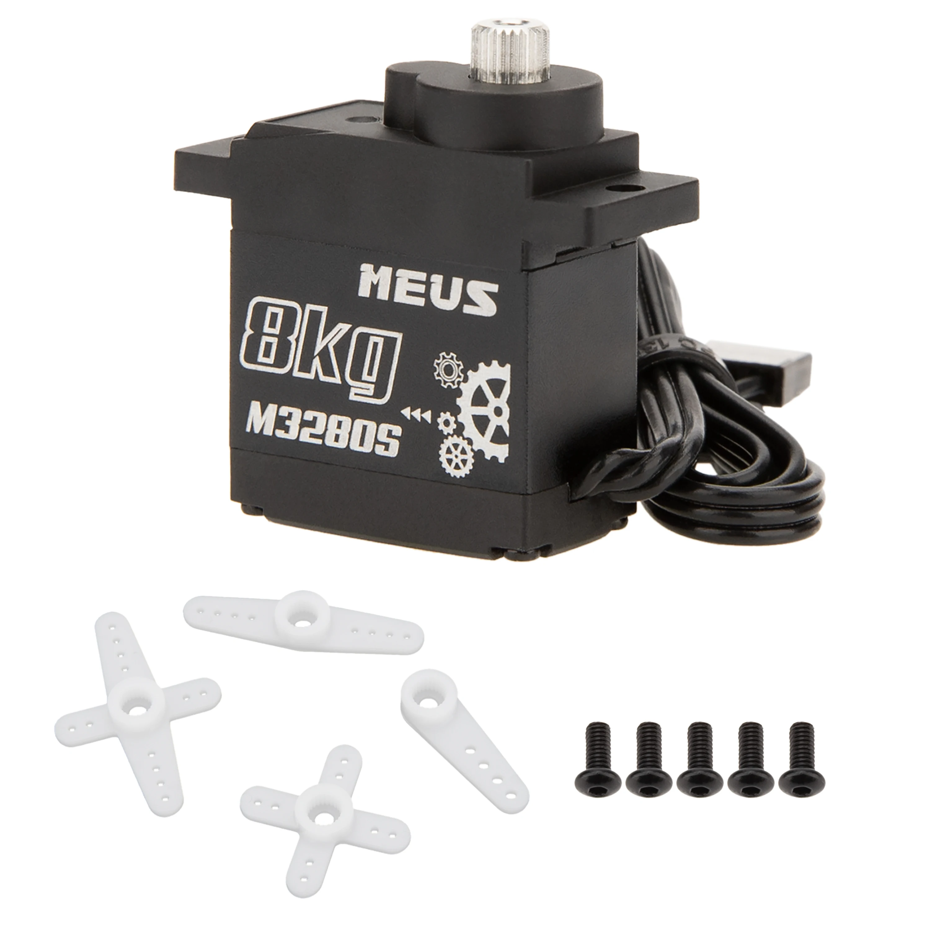 MEUS RACING 8KG Digital RC Micro Servo for Axial SCX24 Traxxas TRX4M Redcat Ascent-18 1/18 1/24 RC Crawler