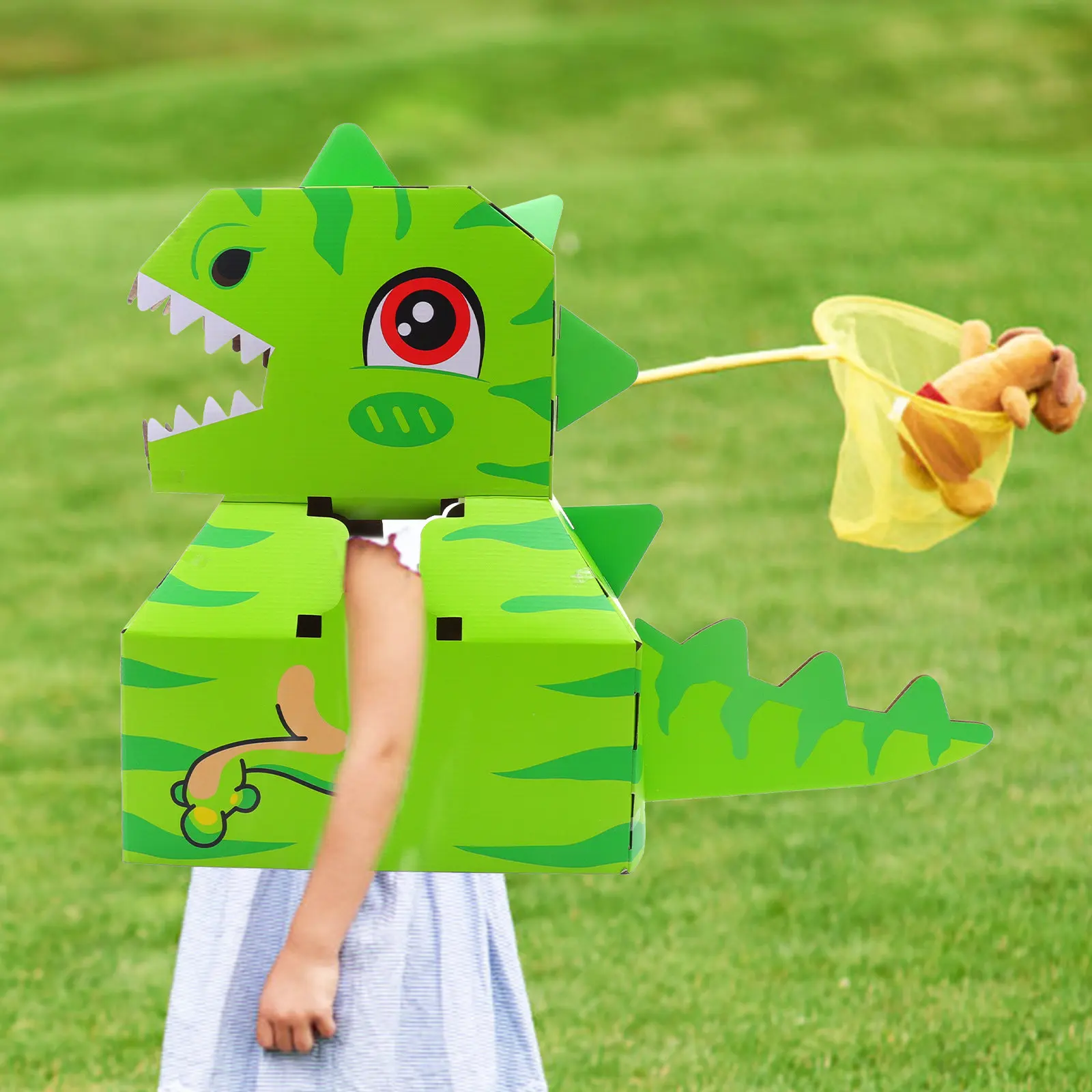 

1Set Wearable Paper Cardboard Dinosaurs DIY Creative Colorful Kids Cosplay Role Playing Educational Fun Birthday Festival Gift