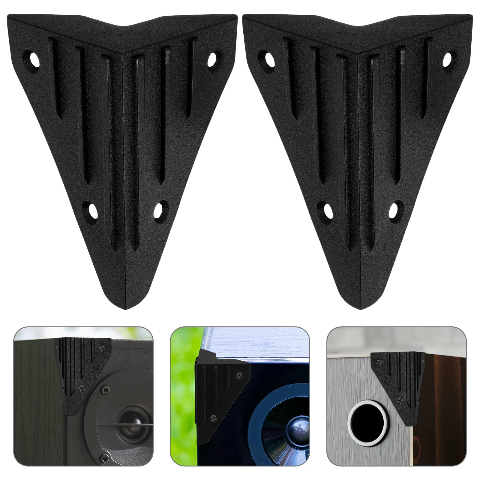 

8Pcs Speaker Corner Protectors Plastic Right Angle Guards for Amplifier Stage Speaker Protection Vintage Corner Protectors