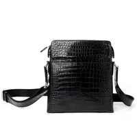ouluoer male single shoulder  male bag men crocodile black  business