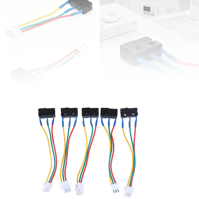 10 Stück Mikroschalter für Gaswarmwasserbereiter, drei Drähte, kleine Ein-Aus-Steuerung ohne Splitter, 0,6 x 1 x 2 cm