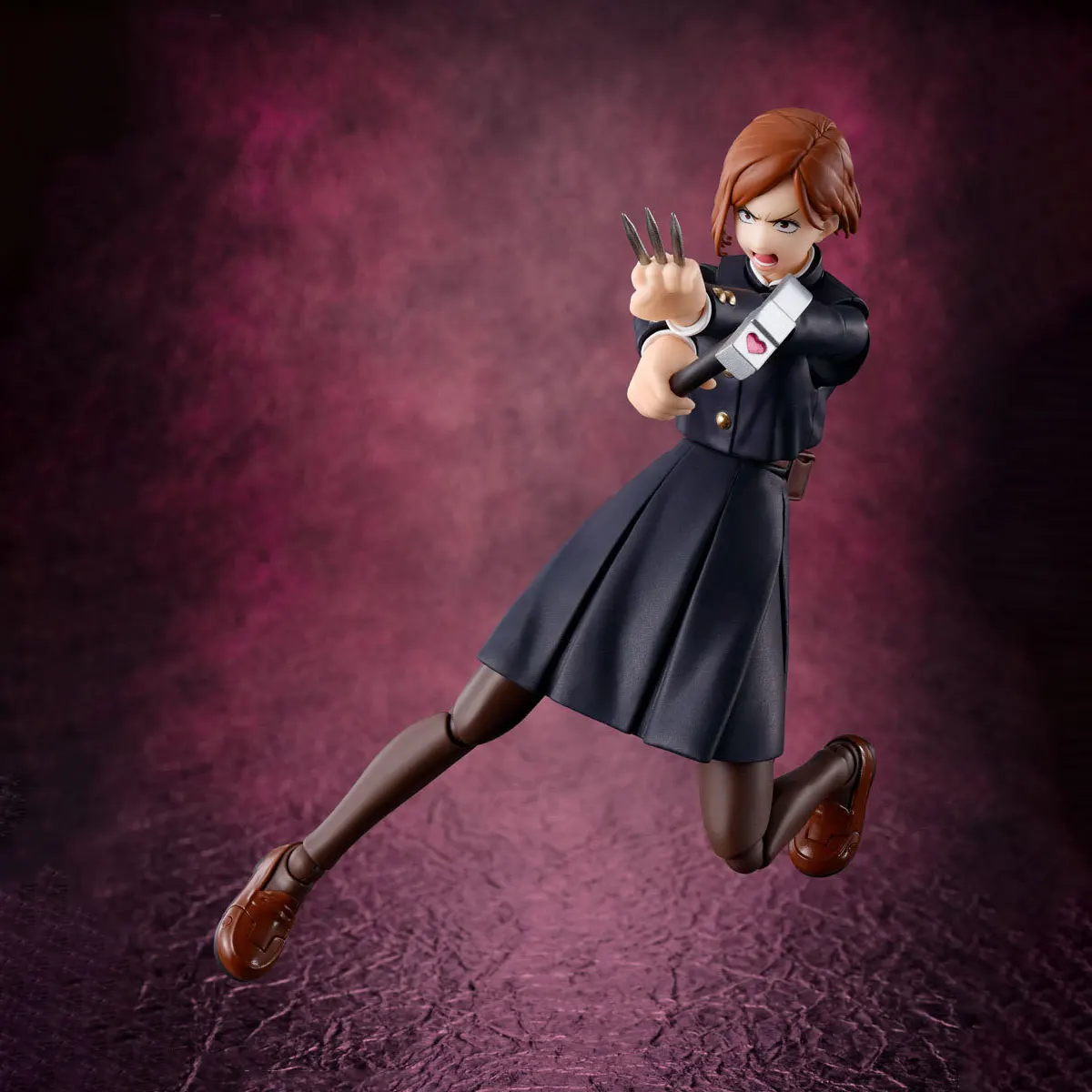 本物のバンダイオリジナル呪術廻戦フィギュアモデルキット S.H.Figuarts 1/12 アニメフィギュア釘崎野薔薇アクションモデルおもちゃギフト