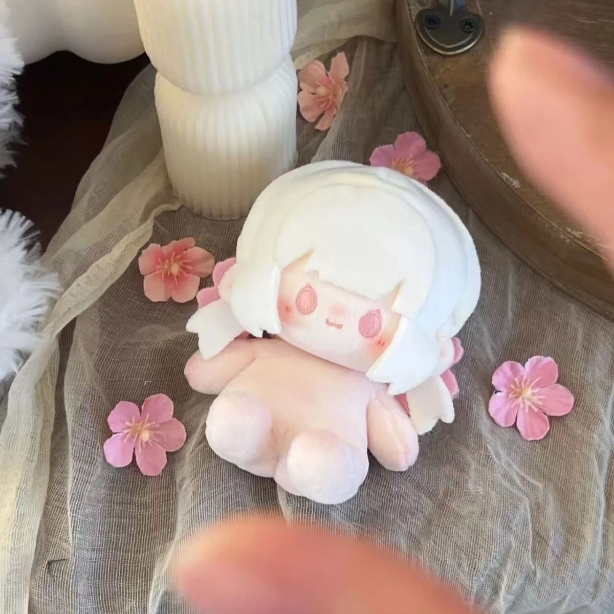 

New Sakura Attribute Cotton Doll Plush Doll Birthday Christmas Valentine'S Day Gift For Women 10cm In Stock 2025 Summer