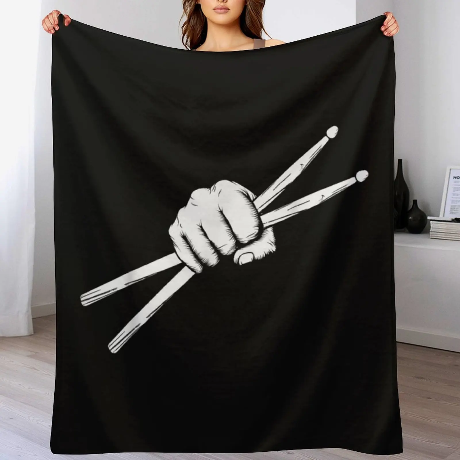 

Drumsticks Drummer - Drumset Drums Gift Throw Blanket Luxurious Soft Blanket Holiday Gift for Family