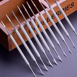 Toe Nail File Foot Nail Care Hook Ingrown Double Ended Ingrown Toe Correction Lifter File Manicure Clean Tool