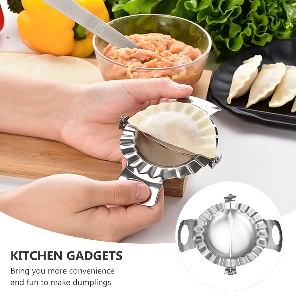 1Set Dumpling Maker Mold Stainless Steel Kitchen Gadget for Dumplings Empanadas Ravioli Mini Pies Dumplings Cutter