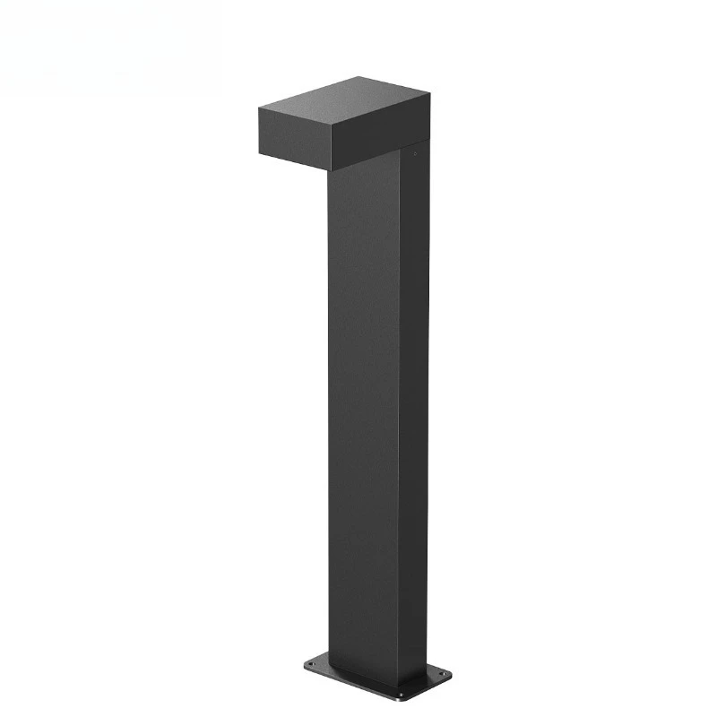 Outdoor L-shaped LED lamp post lawn light IP66 grade, aluminum alloy structure, multi-color temperature, easy to install