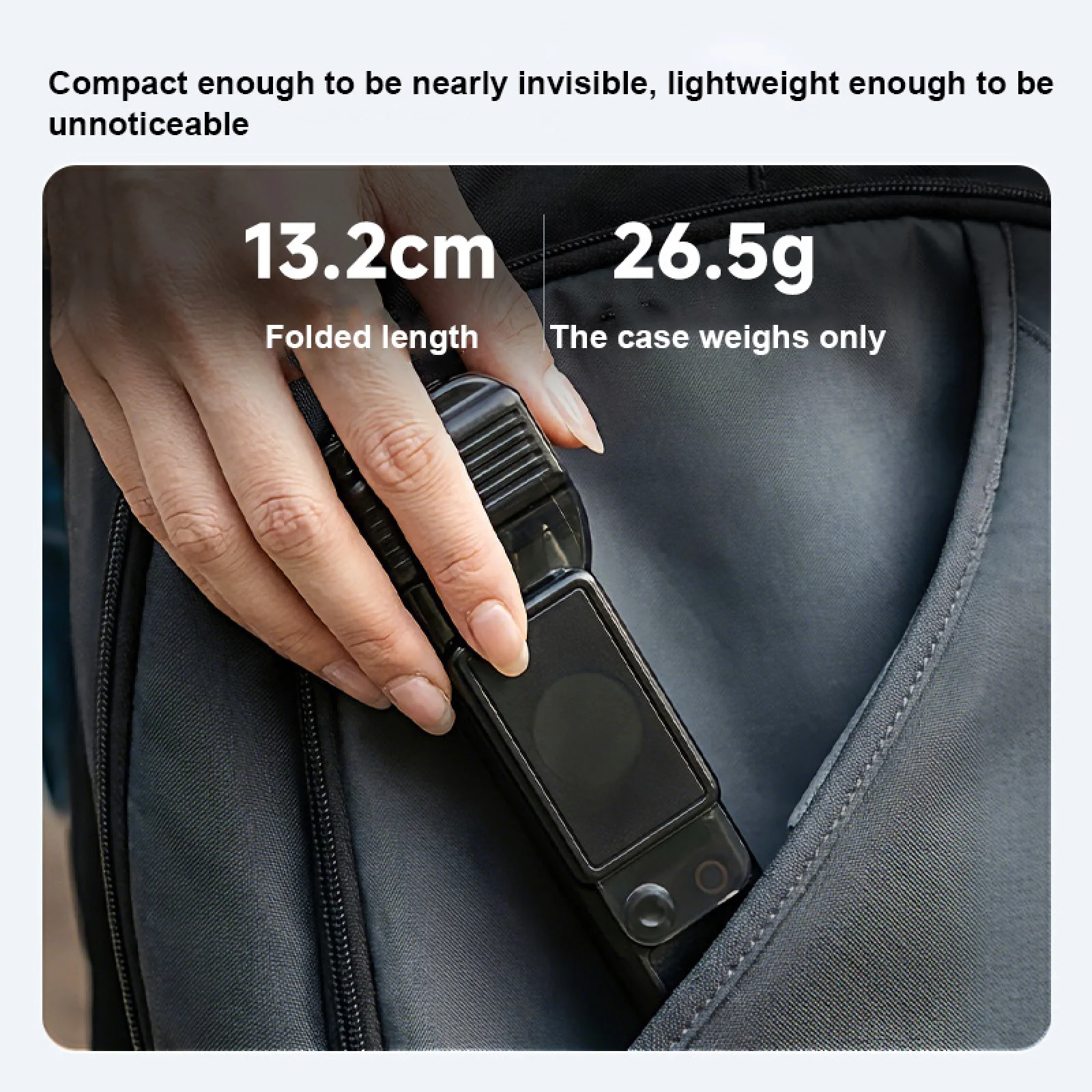 

Translucent Case Cover for DJI Pocket 4, Full Protective Sleeve with Battery Display, Gimbal & Screen Protection for Travel
