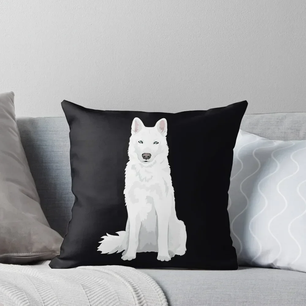 

beautiful white Siberian Husky - sweet white Snow dog Throw Pillow Cushions Pillowcases Pillow Case pillow