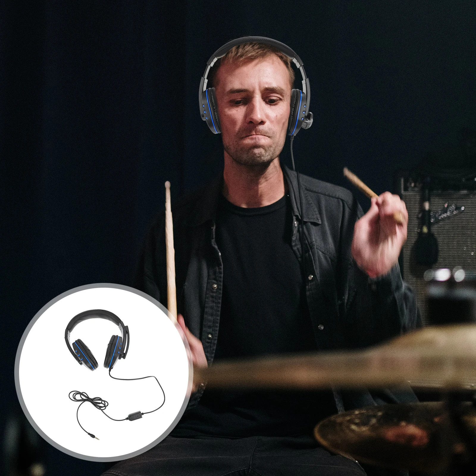 

Big Headphones Gaming for Game Console 3.5mm Gamer Headset Noise Reduction Headsets