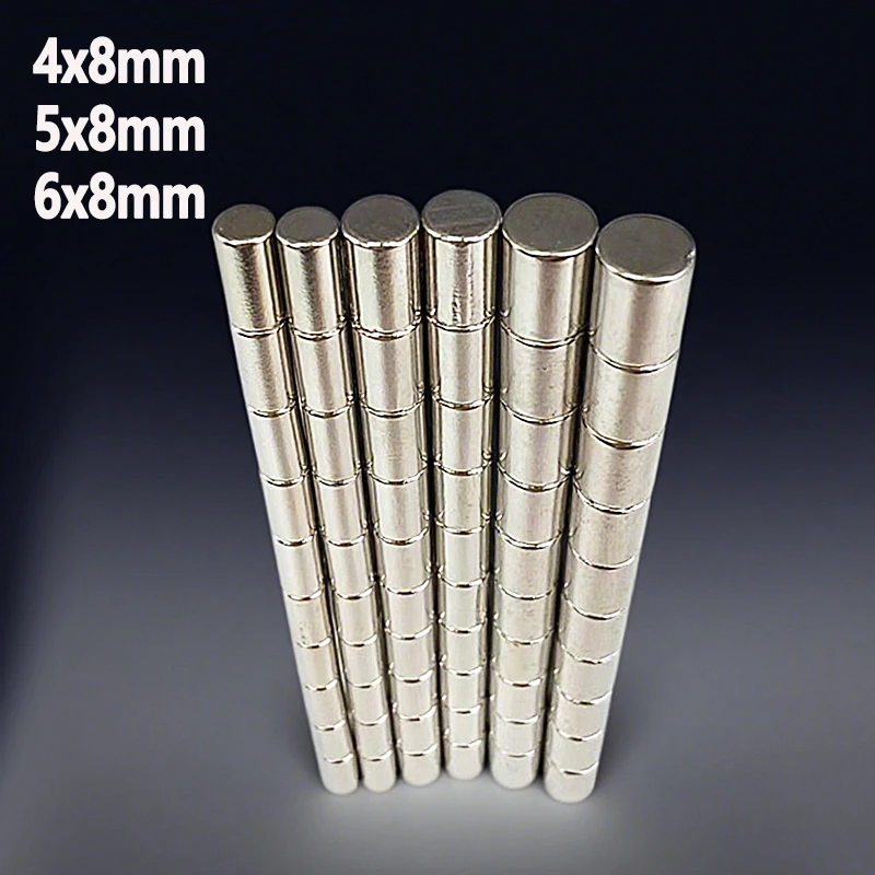 

10-1000pcs Round Magnet 4x8 5x8 6x8mm Whiteboard Office Craft Diy Garage Tool Fridge Refrigerator 4*8 5*8 6*8mm Accessory
