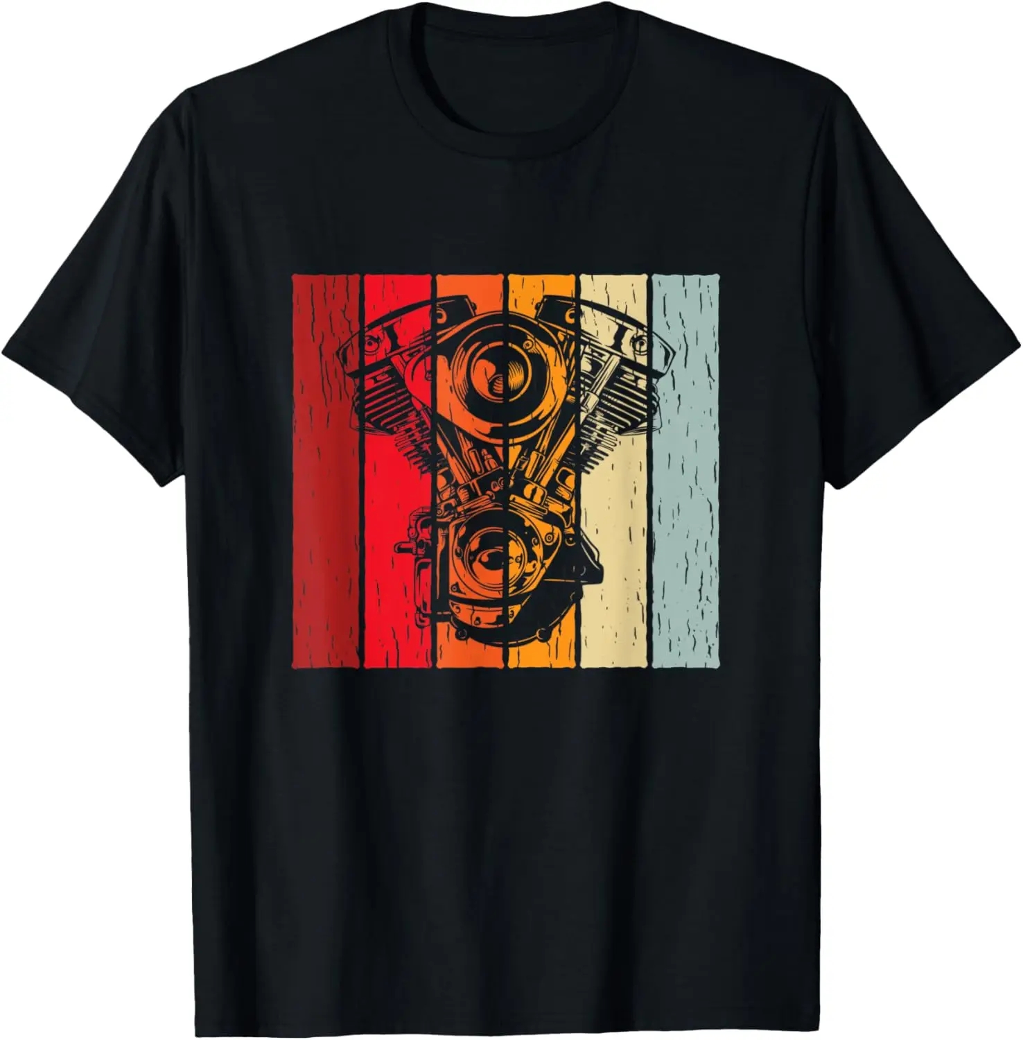 

Motorcycle V Twin Engine Vintage Retro Motorcycle Rider T-Shirt Motorcycle