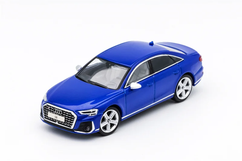 GCD 1:64 A8 2022 S Line Sport Ver S8 Blue/Gray LHD Diecast Model Car