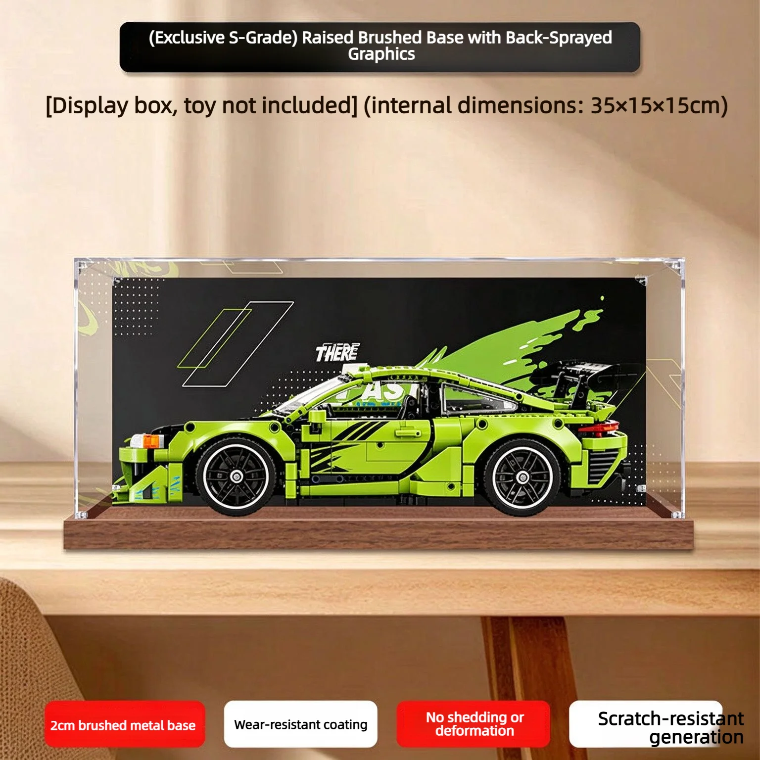 New Suitable for lego 42229 Eclipse Fast & Furious Model Car Acrylic Display Case, Dustproof Storage Box, Collectible Model Car - view 3