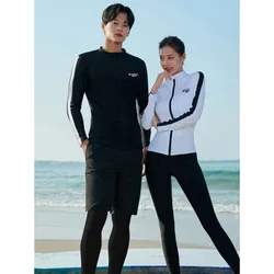 Men's/Women's Long Sleeve Zip Rash Guard,  UV/Sun Protection Quick Dry Swim Shirts Zip Up Swimsuit Tops