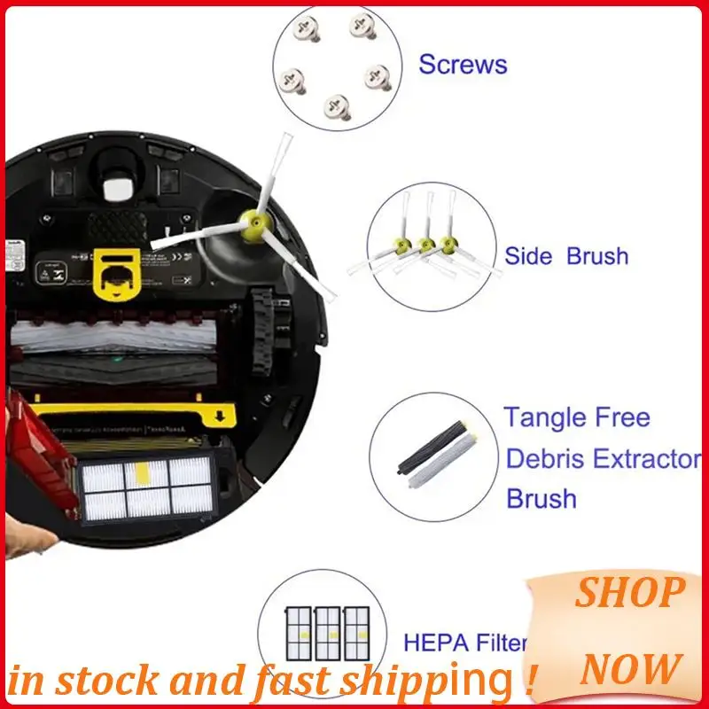 

HEPA Filters Main Side Brushes For Irobot Roomba 800 900 Series 805 864 871 891 960 961 964 980 Vacuum Cleaner Parts HOT!