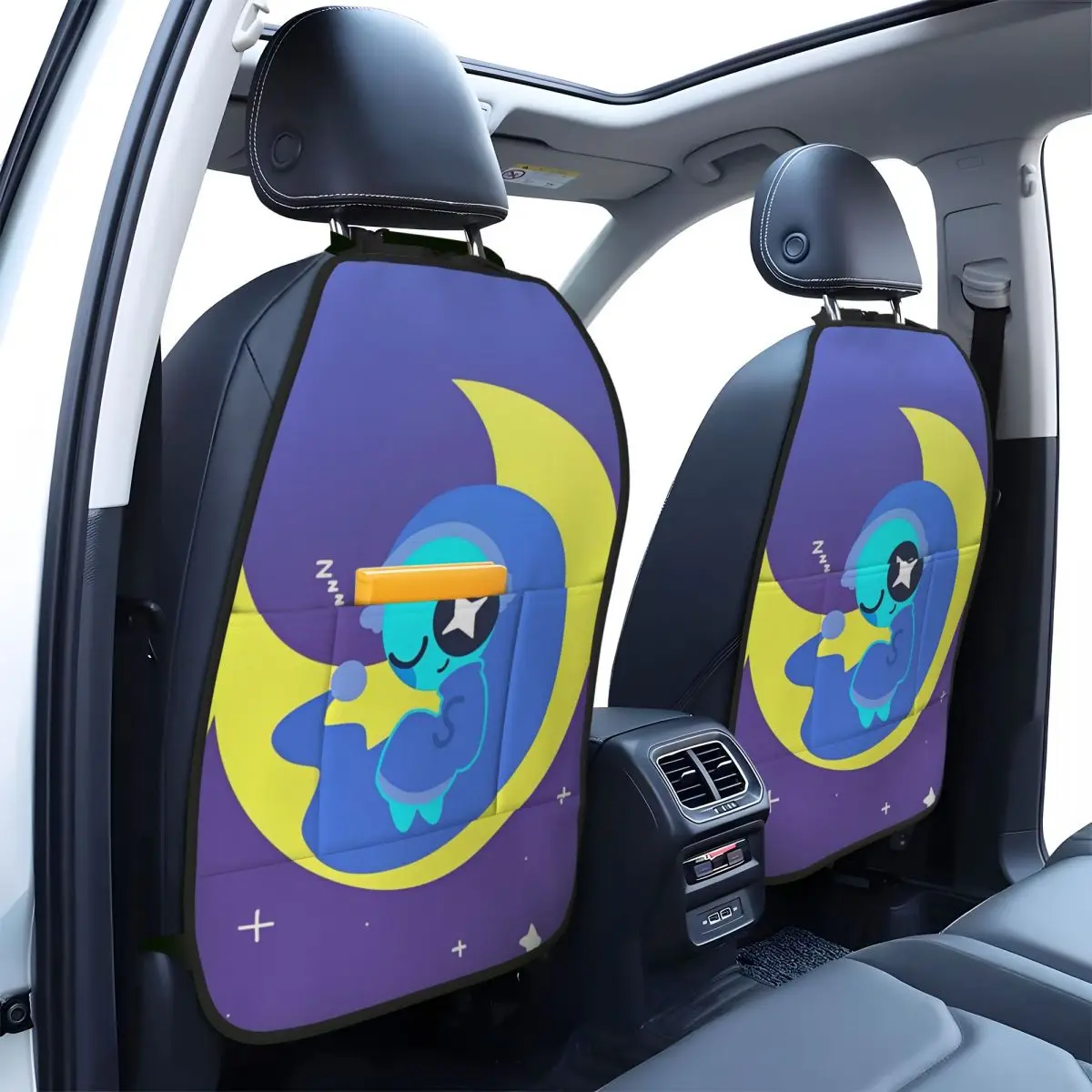 

Dandys World забавный дизайн, защита для спинки автомобильного сиденья, водонепроницаемый противоударный грязный коврик с сумкой для хранения для детей