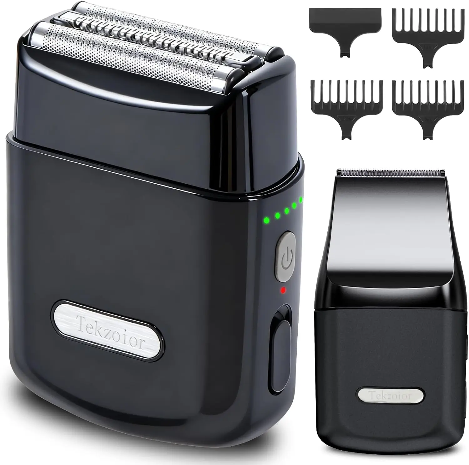 

Rechargeable Men's 2-in-1 Foil Shaver & Hair Clipper, Waterproof Electric Razor with Floating Blades for Travel