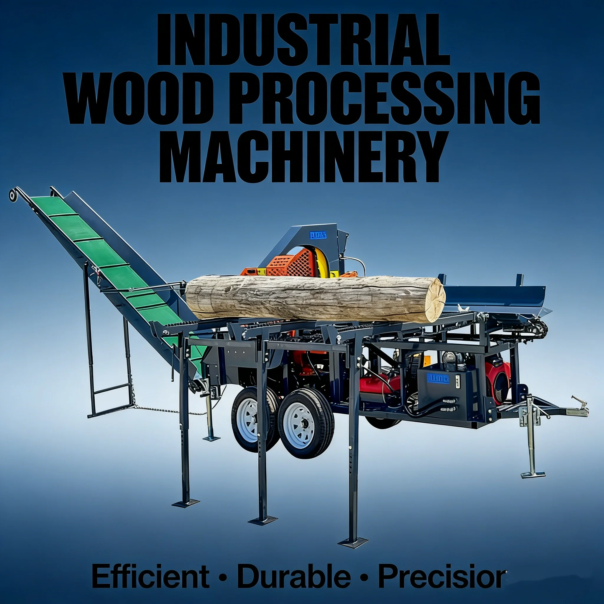 Wood Processor Firewood Processor 20t Wood Processing Machines Woodworking Tools Brennholz Processor Forstmaschinen Kegelspalter