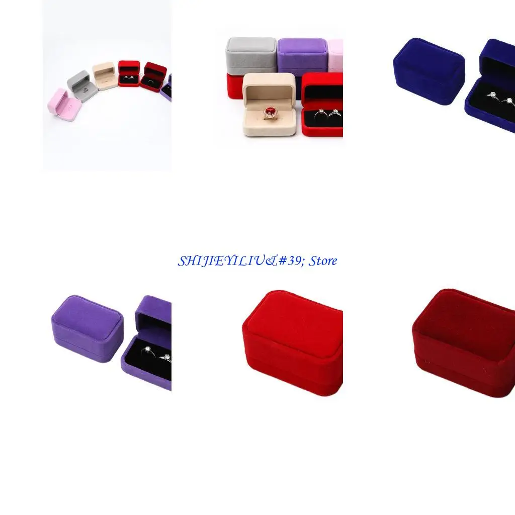 

E21F Jewelry Box Jewelry Box Box Flannel Box коробка для хранения для женщин для женщин