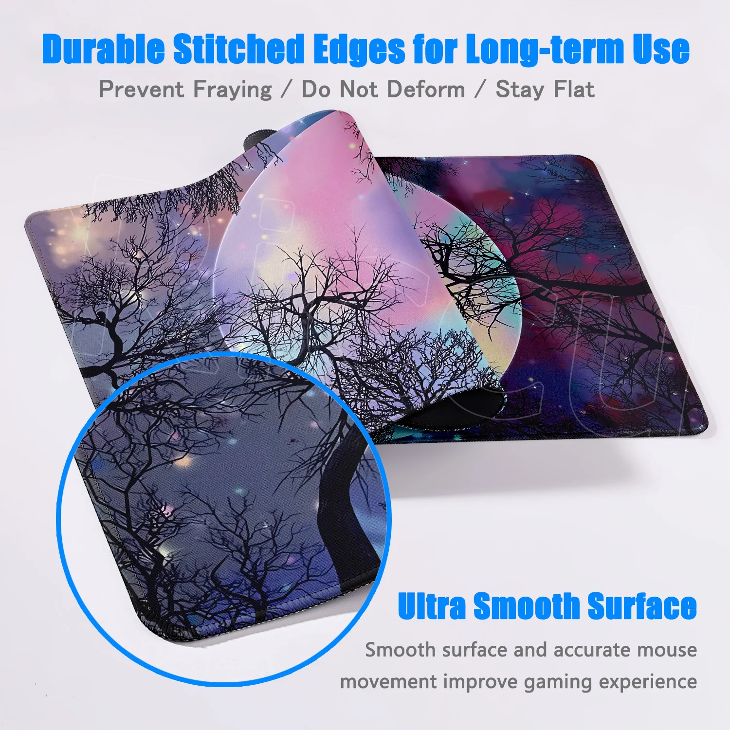 Large Art Moon Landscape Mouse - Desk Setup Natural recension och pris