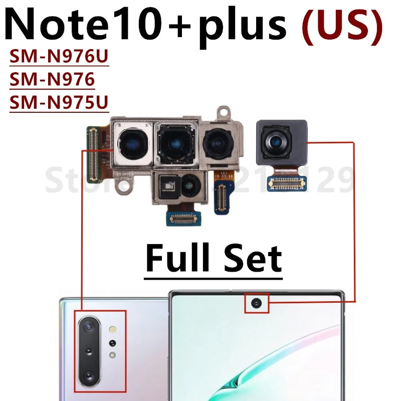 Câble flexible pour caméra frontale et arrière complète, pour Samsung Galaxy Note 10 Plus Lite N770 N970 N971 N975 N976