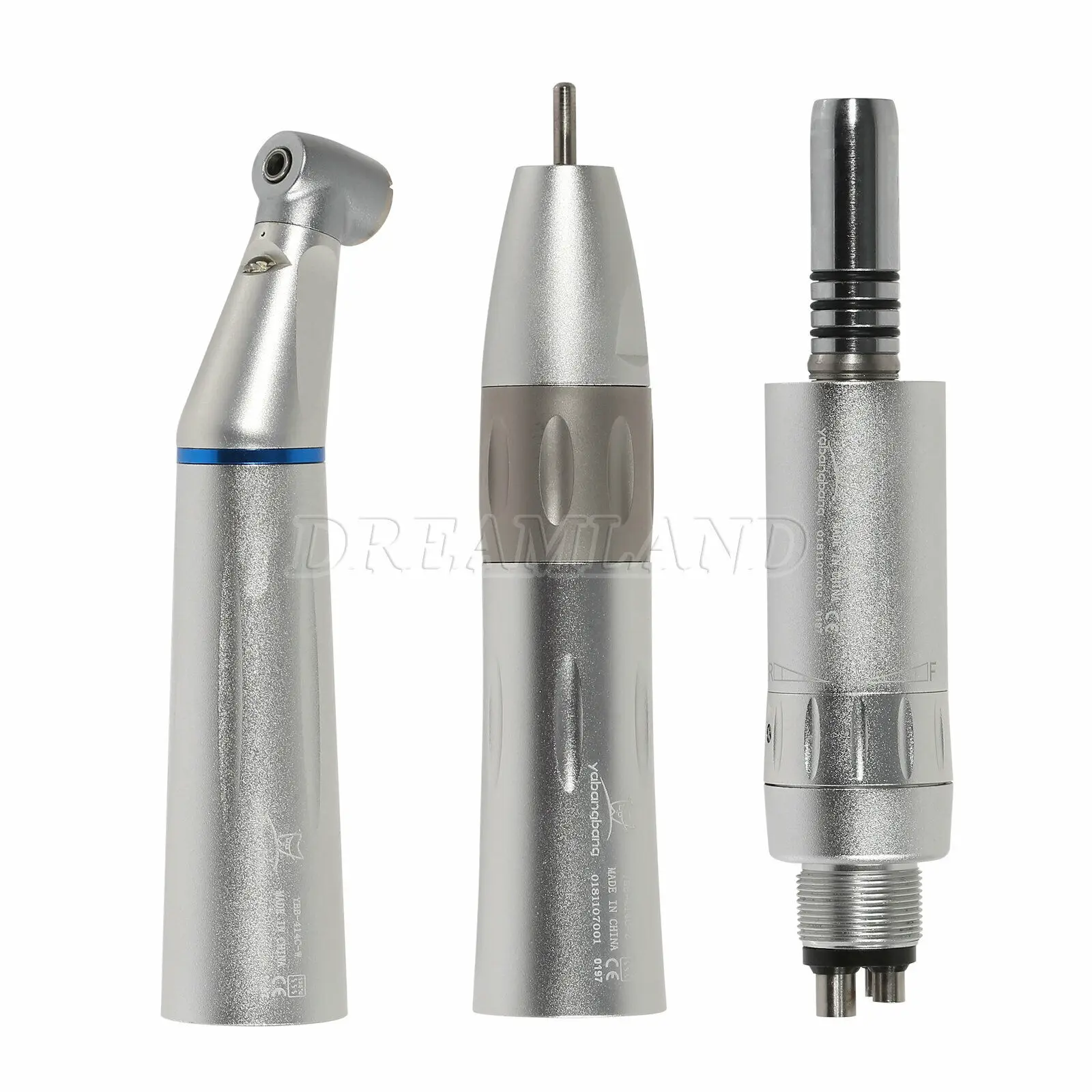 

Dental Inner Water Spray E-generator LED Low/Slow Speed Contra Angle Straight NoseCone Handpiece Air Motor Kit Fit Kavo