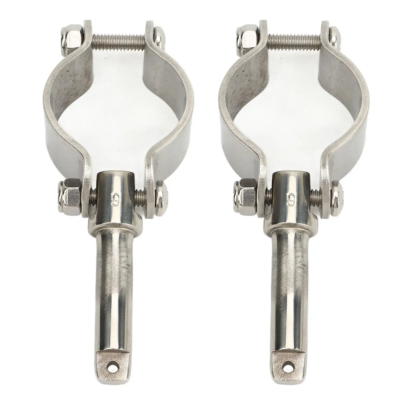 

Clamp On Oarlock Boat Oarlock Universal Fit 1-5/8in Polished Finish 304 Stainless Steel Rustproof for marines for yacht