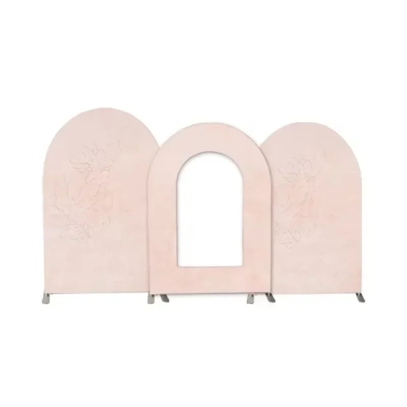 

Outdoor wedding supplies decoration birthday event party pendant display stand arched aluminum frame aluminum frame back