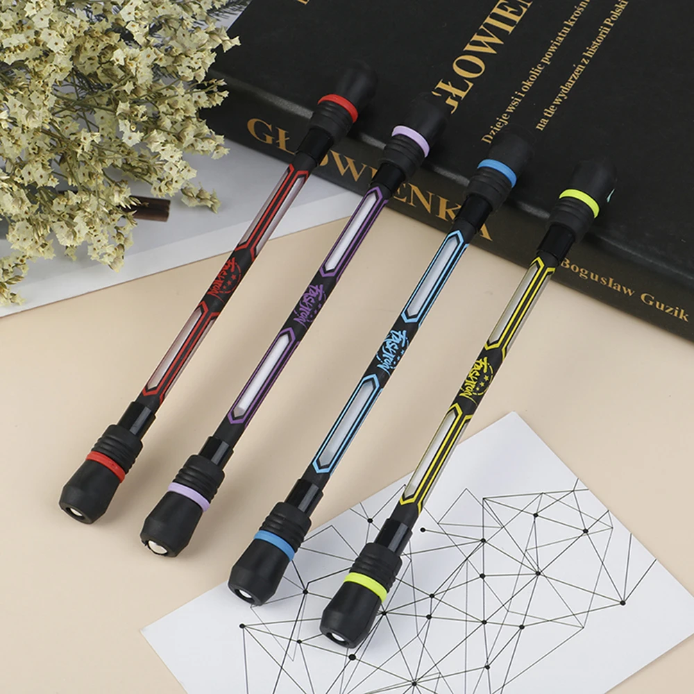 Student Geschenk Release Druck Rutschfeste Finger Spielen Gel Stifte Spinning Pen Twirling Pen