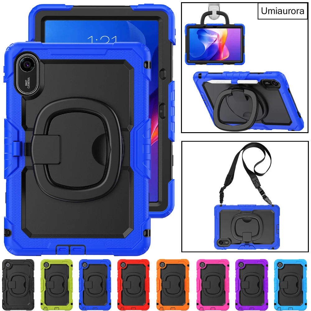 

Tablet Case For Xiaomi Redmi Pad 2 Pad2 11 inch 2025 Heavy Duty Rugged Shockproof Silicon PC Hybrid Stand Strap Cover Funda