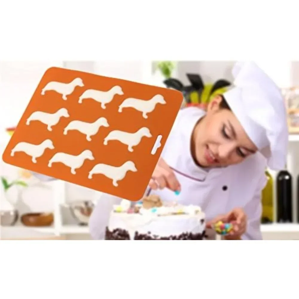 

For Ice Cube Mold Ice Cube Tray, 3pcs Ice Cube Tray Cute Dachshund