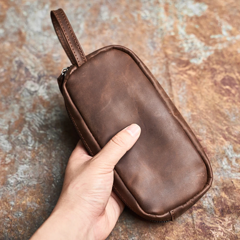 NASVA Leder herren Clutch Bag Für Männer Lange Brieftasche Einfache Handy Tasche Kleine Lagerung Tasche frauen taschen Schlüssel Fall – Detail 17